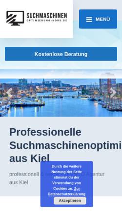 Vorschau der mobilen Webseite www.suchmaschinen-optimierung-nord.de, Suchmaschinenoptimierung Nord