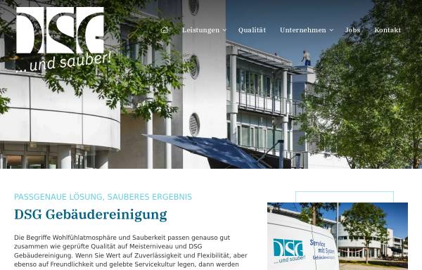 Vorschau von www.dsg-gebaeudereinigung.de, DSG Dienstleistung und Service GmbH