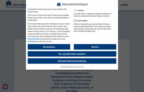 Vorschau von schuett.de, Hans Schütt Immobilien