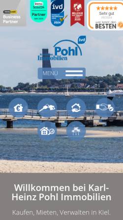 Vorschau der mobilen Webseite www.pohl-immobilien.de, Pohl Immobilien