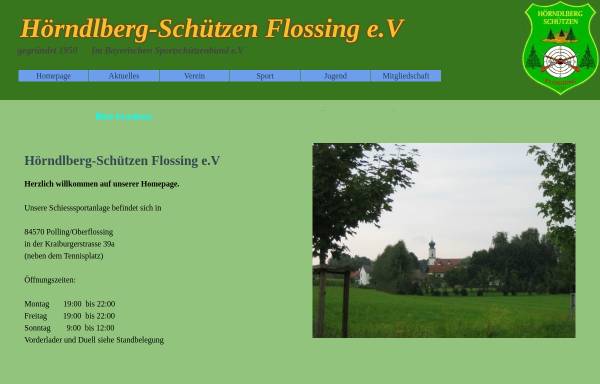 Vorschau von www.hoerndlberg.de, Hörndlberg-Schützen Flossing e.V.