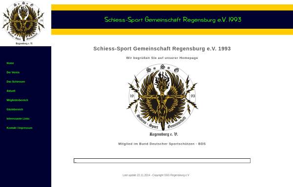 Vorschau von www.ssg-regensburg.de, Schiess-Sport Gemeinschaft Regensburg e.V. 1993