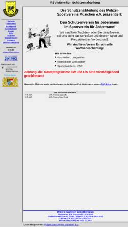 Schützenabteilung des Polizeisportverein München
