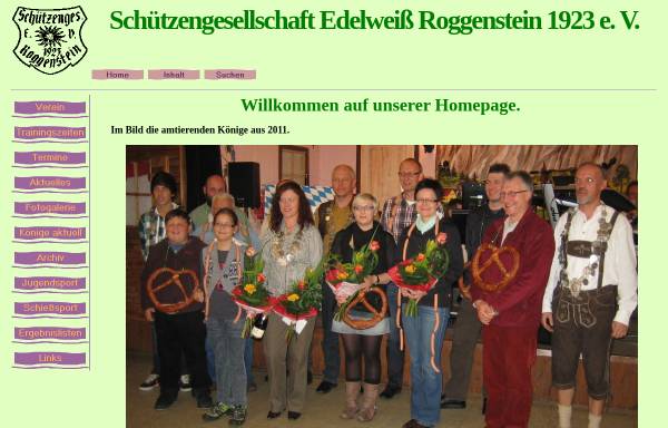 Vorschau von www.edelweiss-roggenstein.de, Schützengesellschaft Edelweiß Roggenstein 1923 e.V.
