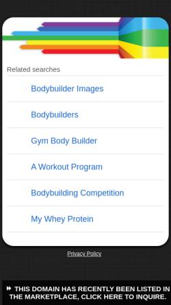Vorschau der mobilen Webseite www.bodybuildingteens.com, Bodybuildingteens