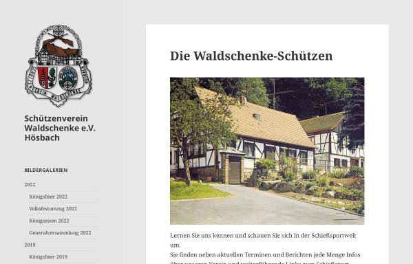 Vorschau von www.waldschenkeschuetzen.de, Schützenverein Waldschenke Hösbach