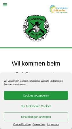 Vorschau der mobilen Webseite www.sv-rellingen.de, Schützenverein Rellingen von 1952 e. V.