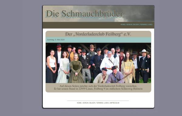 Vorschau von www.schmauchbrueder.de, Vorderladerclub Feilberg e. V.