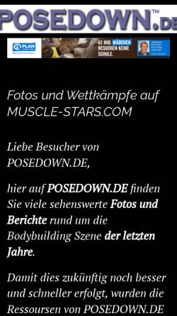 Vorschau der mobilen Webseite www.posedown.de, PoseDown