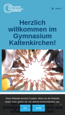Vorschau der mobilen Webseite www.gymkaki.de, Gymnasium Kaltenkirchen
