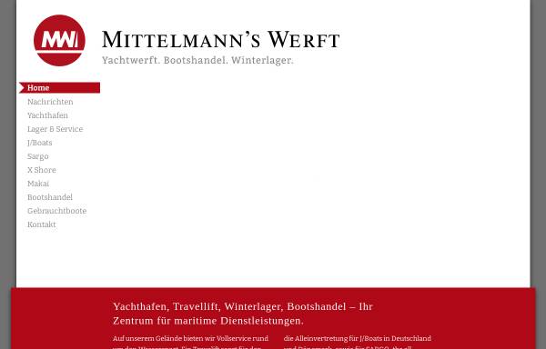 Vorschau von www.mittelmannswerft.de, Mittelmann's Werft, Kappeln