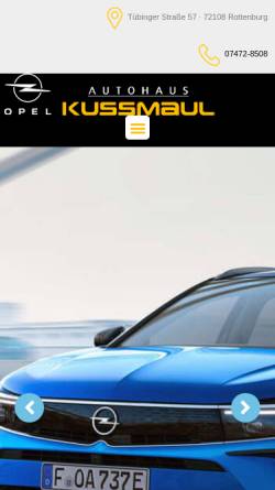 Vorschau der mobilen Webseite autohaus-kussmaul.de, Autohaus Kussmaul