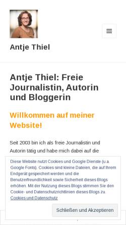 Vorschau der mobilen Webseite www.soleimanian.de, Soleimanian, Antje