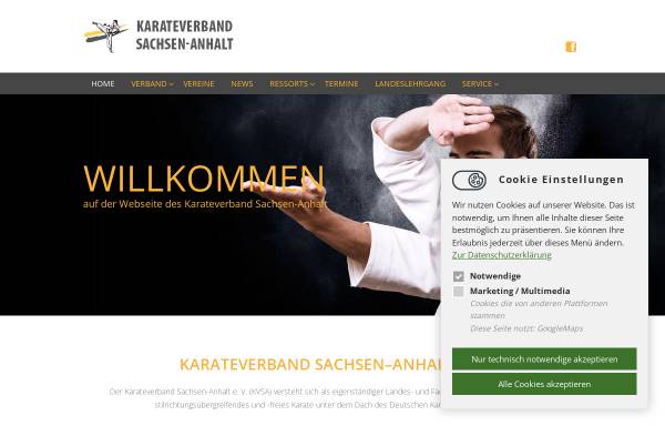 Vorschau von www.karateverband-sachsen-anhalt.de, Karateverband Sachsen - Anhalt e.V.