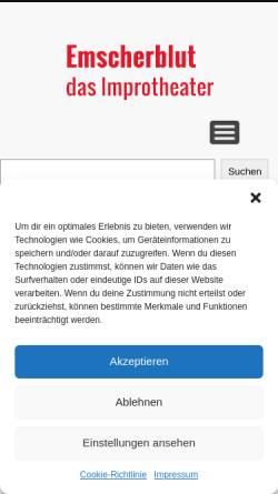 Vorschau der mobilen Webseite emscherblut.de, Emscherblut