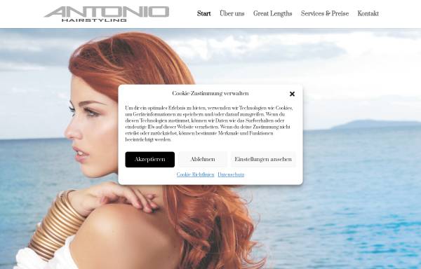 Vorschau von www.antonio-hairstyling.de, Antonio Hairstyling
