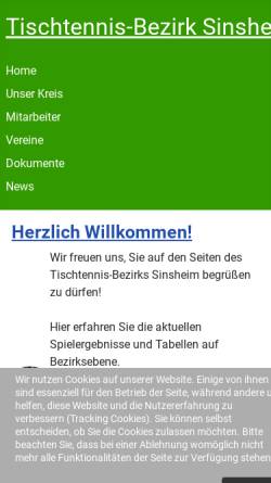 Vorschau der mobilen Webseite www.tt-kreis-sinsheim.de, BATTV Kreis Sinsheim