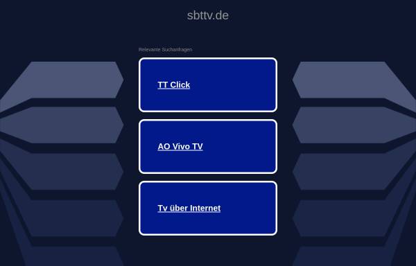 Vorschau von www.sbttv.de, Südbadischer Tischtennisverband STTV