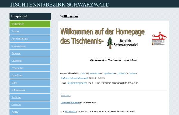 Vorschau von www.ttbezirk-schwarzwald.de, TTVWH Bezirk Schwarzwald