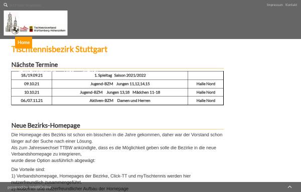 Vorschau von www.tt-bezirk-stuttgart.de, TTVWH Bezirk Stuttgart