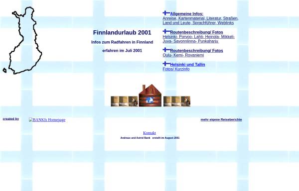 Vorschau von www.bankis.de, Finnlandurlaub 2001 [Bank, Andreas & Astrid]