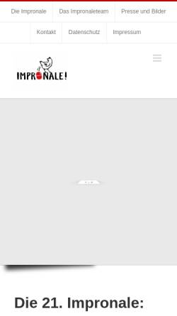 Vorschau der mobilen Webseite www.impronale.de, Impronale
