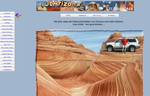 Vorschau von www.lalasreisen.de, Mit dem Jeep durch Arizona und Utah [Volker Goeke]