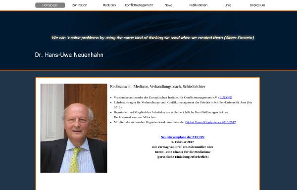 Vorschau von www.drneuenhahn.de, Dr. Hans - Uwe Neuenhahn