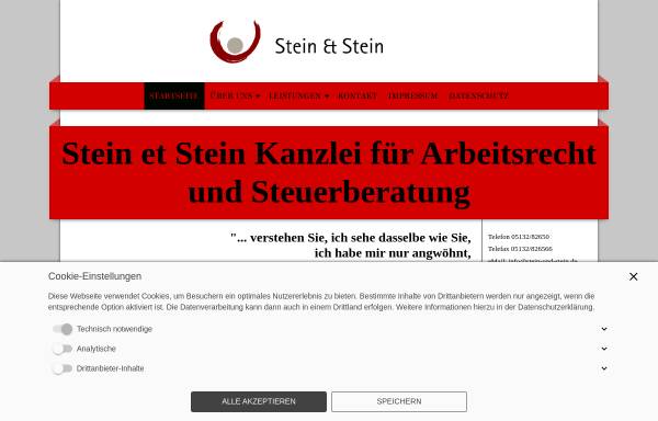 Vorschau von www.stein-und-stein.de, Stein et Stein - Annette und Michael Stein