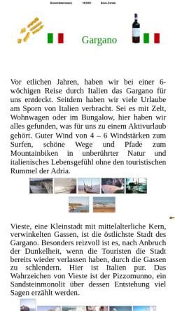 Vorschau der mobilen Webseite www.vivien-und-erhard.de, Reiseerinnerungen - Gargano [Vivian & Erhard]