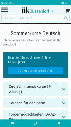 Vorschau der mobilen Webseite www.sommeruni-duesseldorf.de, Düsseldorfer Sommeruniversität (DSU)