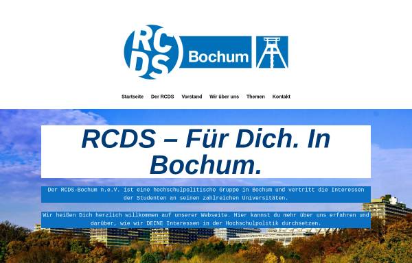 Vorschau von www.rcds-bochum.de, RCDS an der Ruhr-Universität Bochum