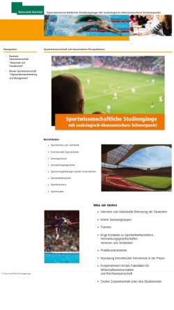 Vorschau der mobilen Webseite www.sportmanagement-bielefeld.de, Abteilung Sportmanagement