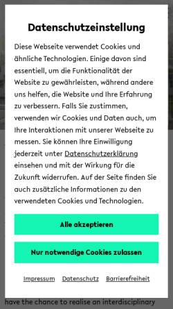 Vorschau der mobilen Webseite www.uni-bielefeld.de, Zentrum für interdisziplinäre Forschung (ZiF)