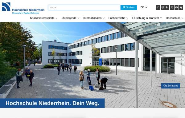 Vorschau von www.hs-niederrhein.de, Hochschule Niederrhein