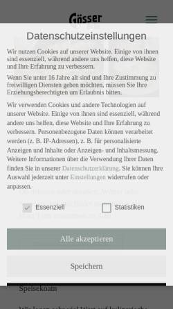 Vorschau der mobilen Webseite www.goesserbraeugraz.at, Gösser Bräu Graz Gastronomie GesmbH