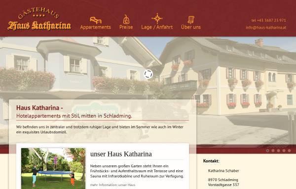 Vorschau von www.haus-katharina.at, Appartements Haus Katharina