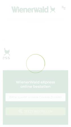 Vorschau der mobilen Webseite www.wienerwald.at, Wienerwald express