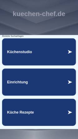 Vorschau der mobilen Webseite www.kuechen-chef.de, Ralf Schreiber