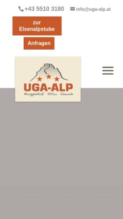 Vorschau der mobilen Webseite www.uga-alp.at, Uga-Alp