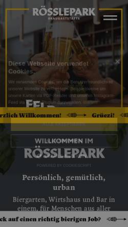 Vorschau der mobilen Webseite www.roesslepark.at, Rösslepark