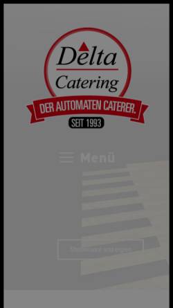 Vorschau der mobilen Webseite delta-catering.de, Delta Catering GmbH - Homepage