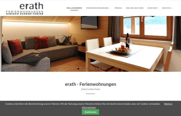 Vorschau von www.erath.at, Ferienwohnungen Erath