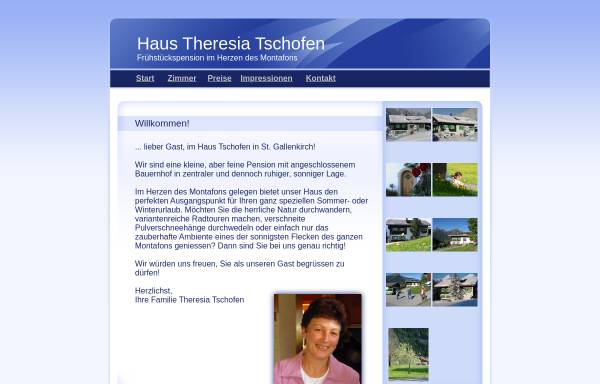 Vorschau von tschofen.corinis.com, Haus Theresia Tschofen