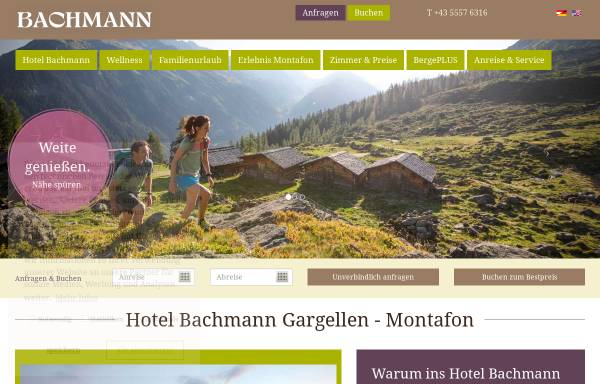 Vorschau von www.hotelbachmann.at, Hotel Bachmann