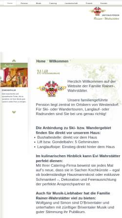 Vorschau der mobilen Webseite www.wahrstaetter.at, Familie Wahrstätter