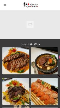 Vorschau der mobilen Webseite www.kushi-hachi.at, Japanisches Restaurant Kushi Hachi