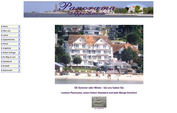 Vorschau von www.panorama-laboe.de, Ferienwohnung im Haus Panorama