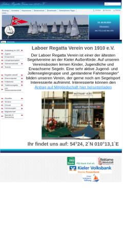 Vorschau der mobilen Webseite www.laboerregattaverein.de, LRV - Laboer Regatta Verein e.V. von 1910