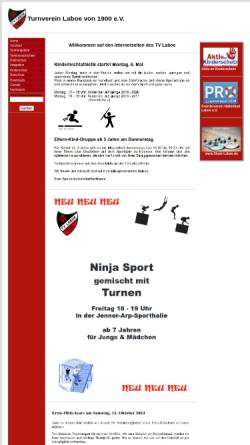 Vorschau der mobilen Webseite www.tv-laboe.de, Sportverein T.V. Laboe